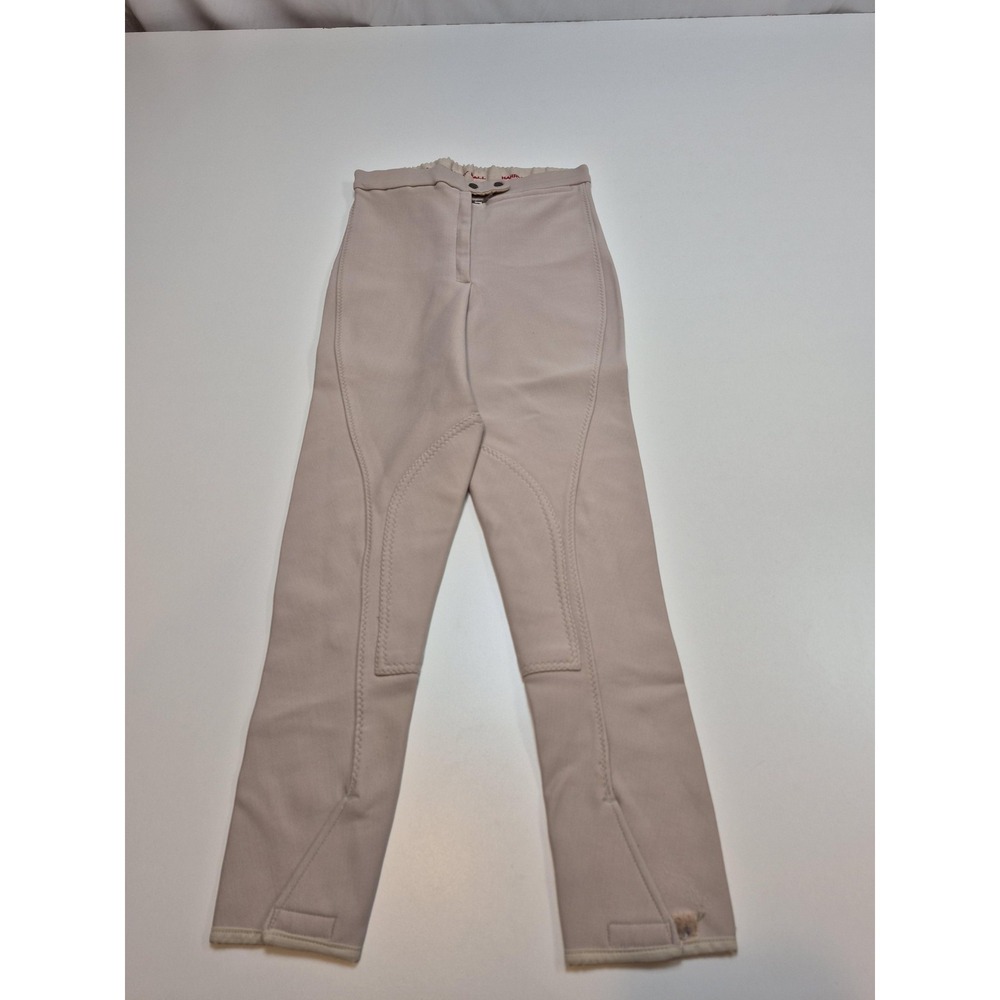 Harry Hall Riding Equestrian Breeches Womens 26R Beige Nylon Lycra Viloft UK